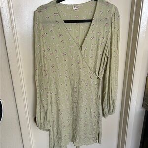 Billabong Green Floral Mini Dress